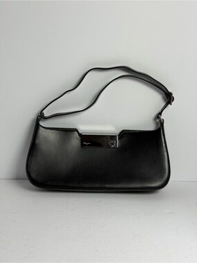 Salvatore Ferragamo East West Wanda Black Leather Shoulder Bag